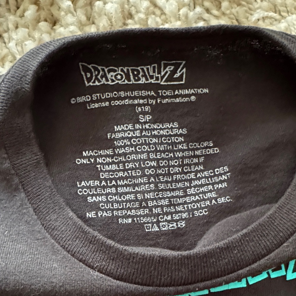 Dragon Ball Z Son Goku Black Long Sleeve Tee - Pink & Teal Graphic - Picture 3 of 3